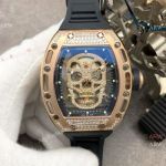Swiss Richard Mille RM 052 Skull Rose Gold Watch Best Replica Watches China Dealer